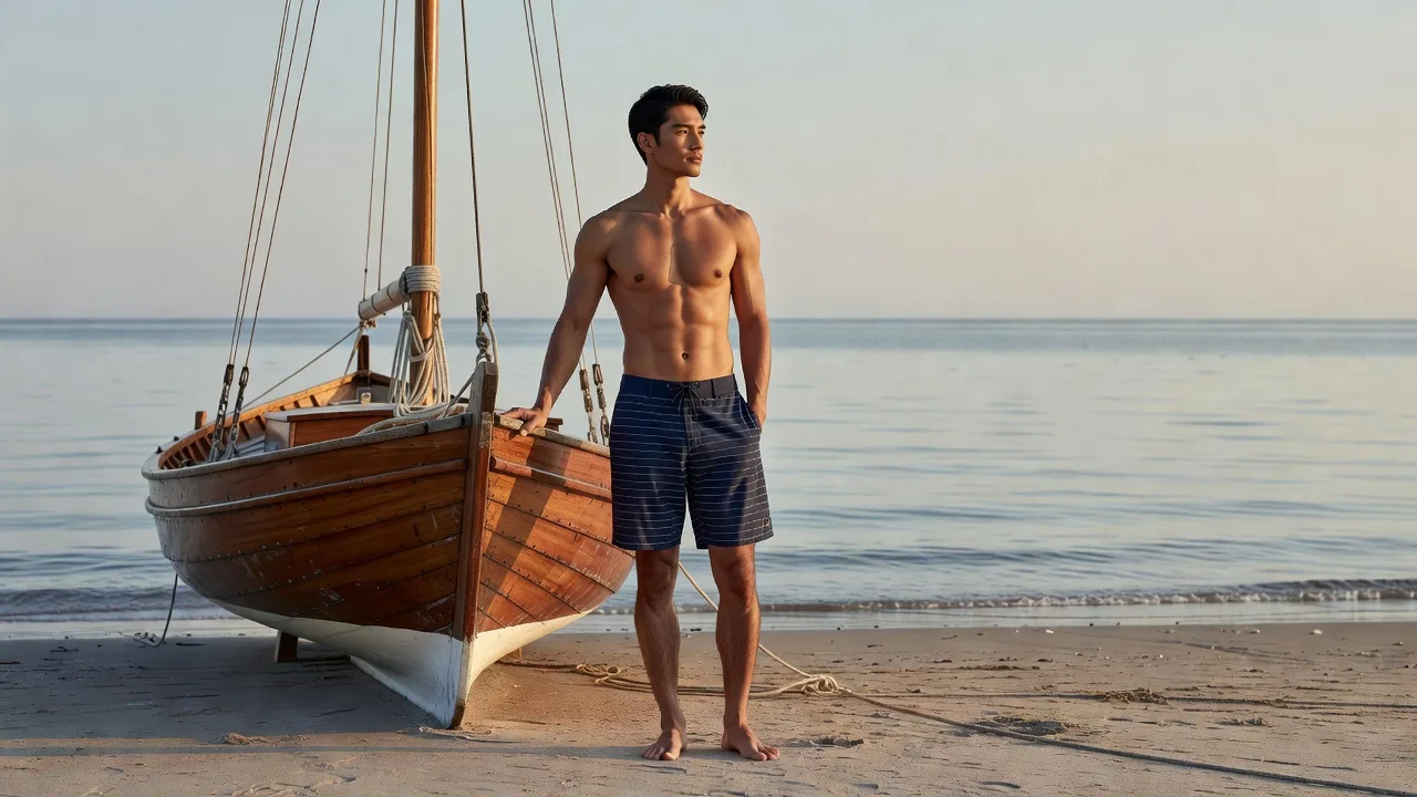 Navy Boardshorts